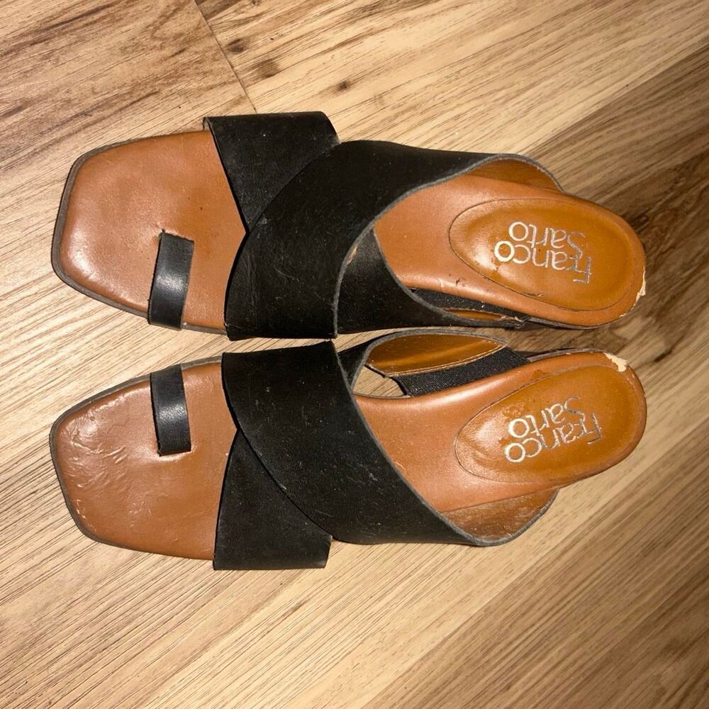 Franco-sarto Women's Black Mules